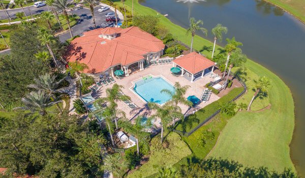 Main pool with Tiki Bar